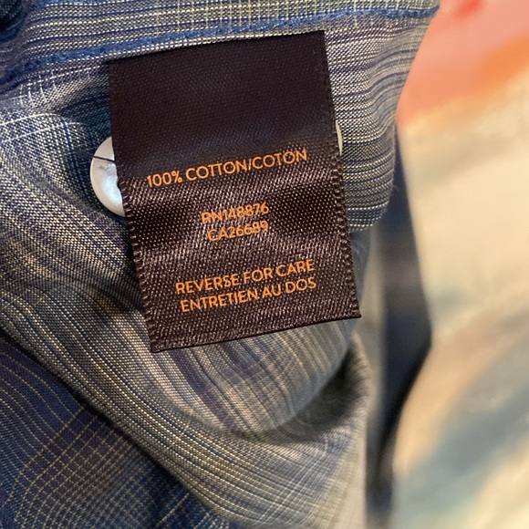 🔥EC🔥GoodMan Brand 100% Cotton Button Up Shirt. - Picture 7 of 8